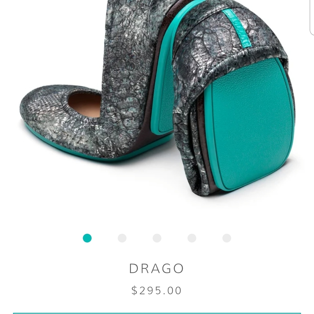 Tieks Drago Ballet Flats (NWOT; Metallic)